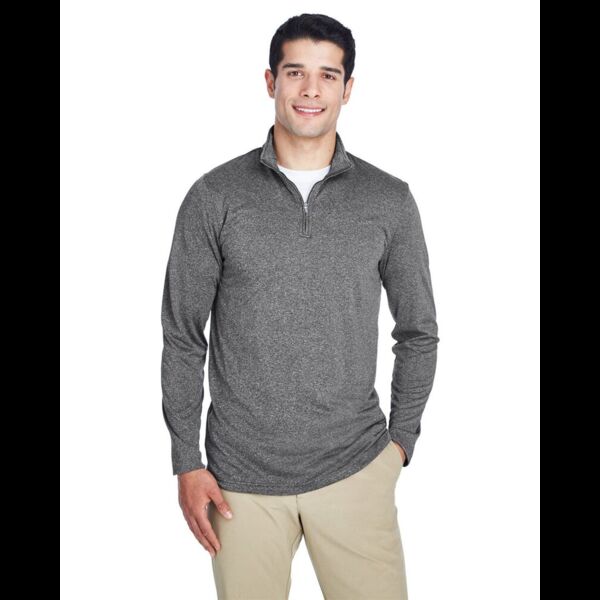 Men's Cool & Dry Heathered Performance Quarter-Zip Pullover Thumbnail