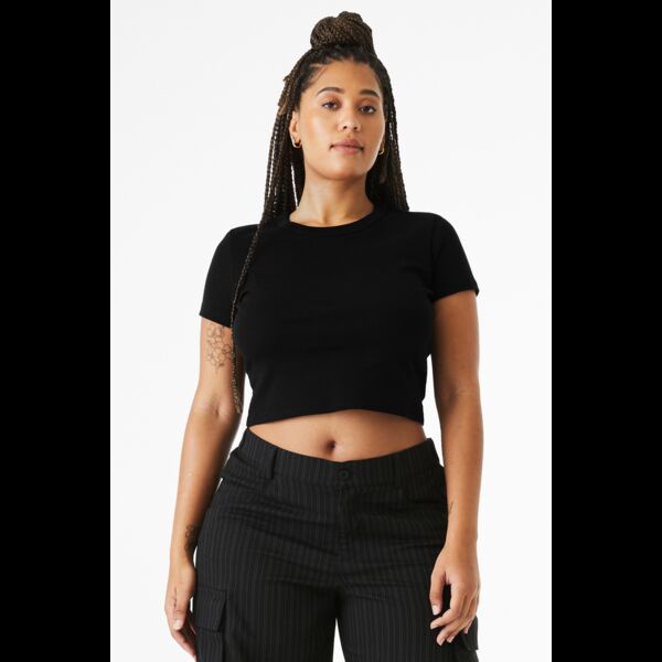 Women's Micro Rib Baby Tee Thumbnail