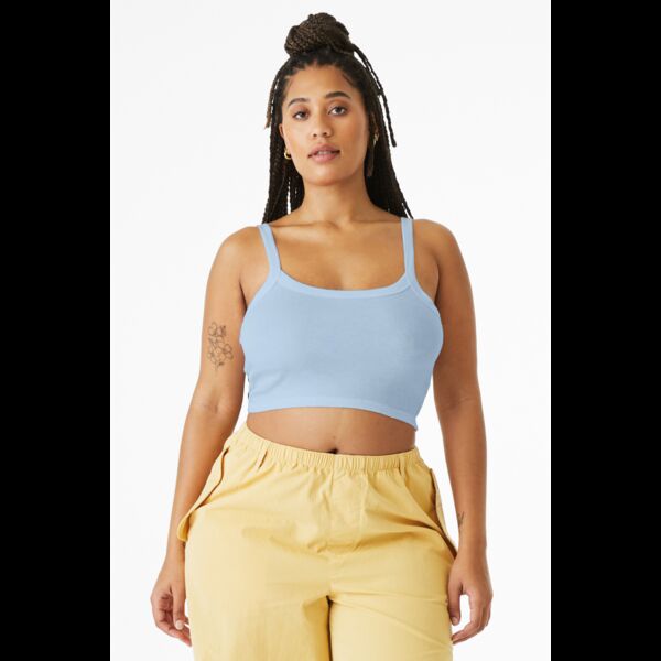 Women's Micro Rib Spaghetti Strap Tank Thumbnail