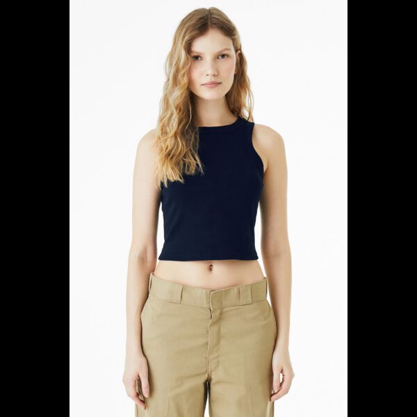 Women's Micro Rib Racer Tank Thumbnail