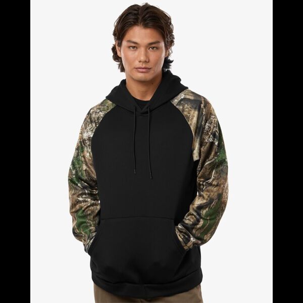 Unisex Realtree® Performance Colorblocked Hooded Sweatshirt Thumbnail