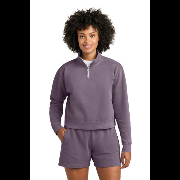 Women's Mid Length 1/4 Zip Sweatshirt Thumbnail