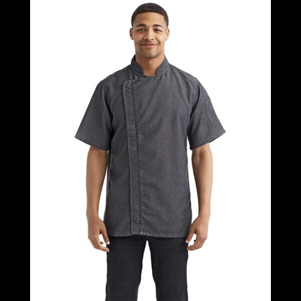 Unisex Zip-Close Short Sleeve Chef's Coat Thumbnail