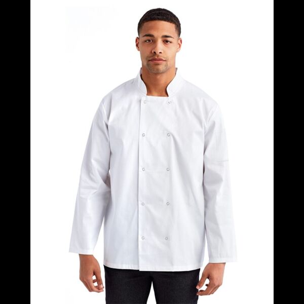 Unisex Ten Studded Front Chef Coat Thumbnail