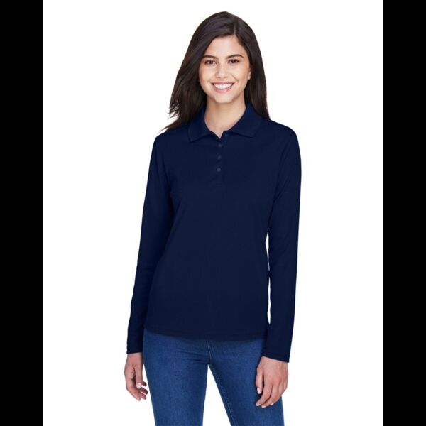 Women's Pinnacle Performance Long Sleeve Piqué Polo Thumbnail