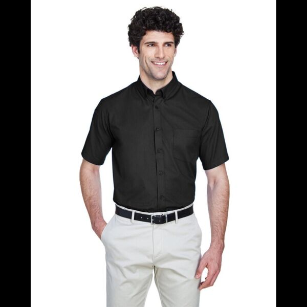 Men's Tall Optimum Short Sleeve Twill Dress Shirt Thumbnail