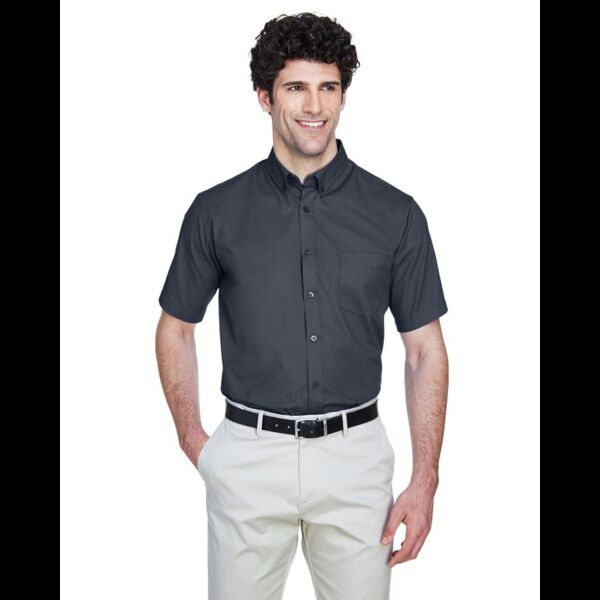 Men's Optimum Short Sleeve Twill Dress Shirt Thumbnail