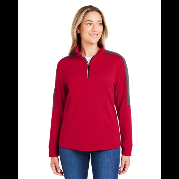 Women's Market Snag Protect Mesh Colorblock Quarter-Zip Pullover Thumbnail