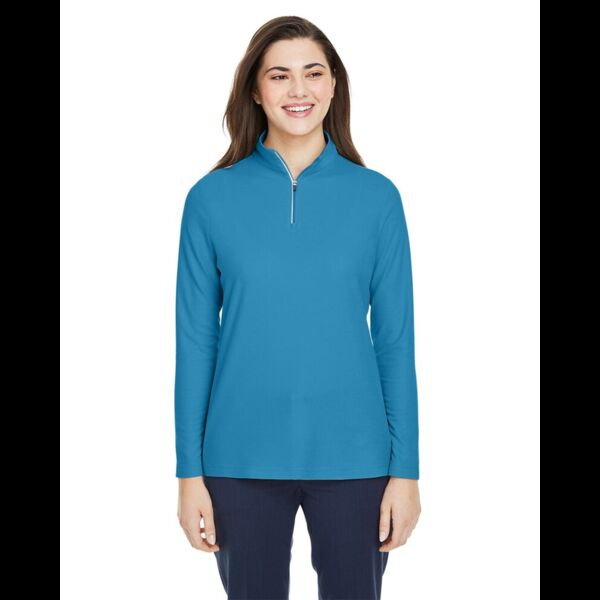 Women's Fusion ChromaSoft™ Pique Quarter-Zip Pullover Thumbnail