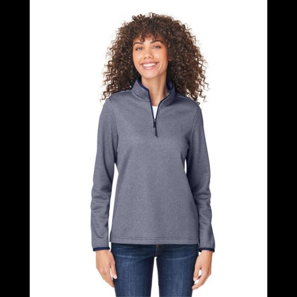 Women's Venture Heathered Stripe Quarter-Zip Pullover Thumbnail