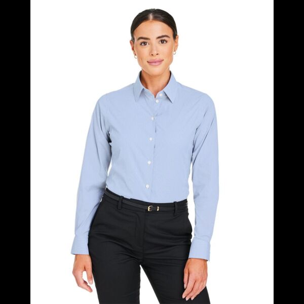 Women's CrownLux Performance® Microstripe Dress Shirt Thumbnail