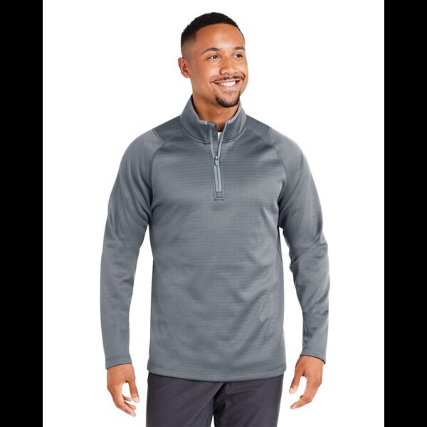 Men's Waffle Fleece Quarter-Zip Pullover Thumbnail