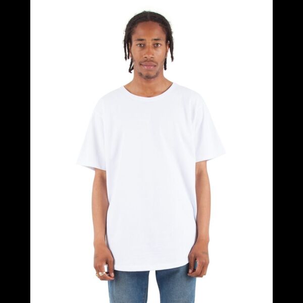 Unisex Curved Hem Long T-Shirt Thumbnail