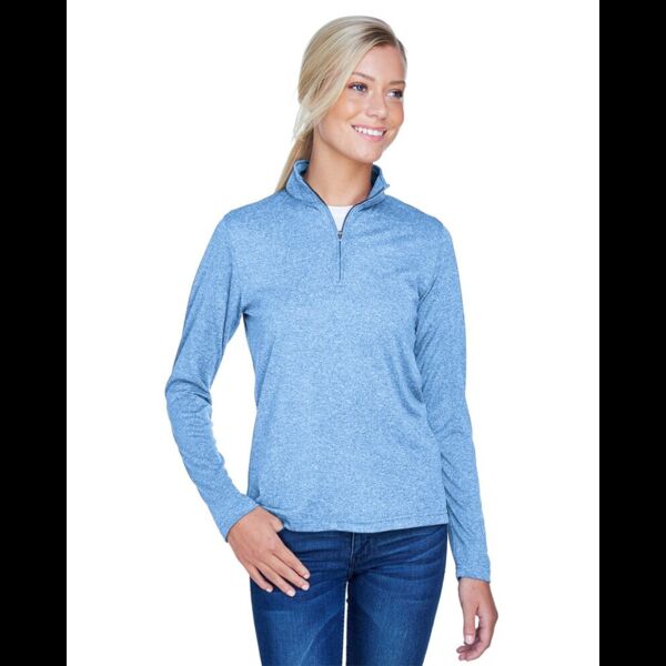 Women's Cool & Dry Heathered Performance Quarter-Zip Pullover Thumbnail