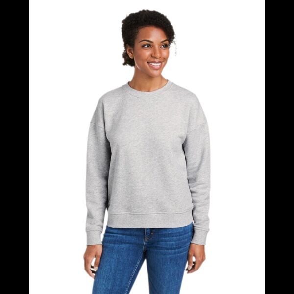 Women's Garment-Dyed Crewneck Sweatshirt Thumbnail