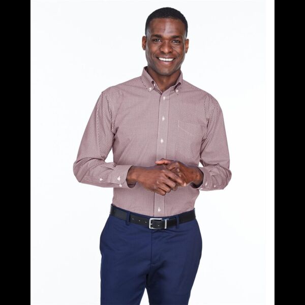 Men's Crown Collection® Gingham Check Woven Dress Shirt Thumbnail