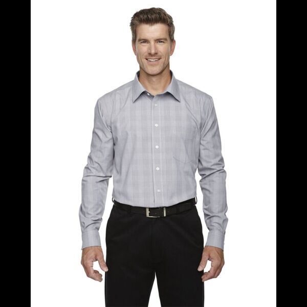 Men's Crown Collection® Glen Plaid Woven Dress Shirt Thumbnail