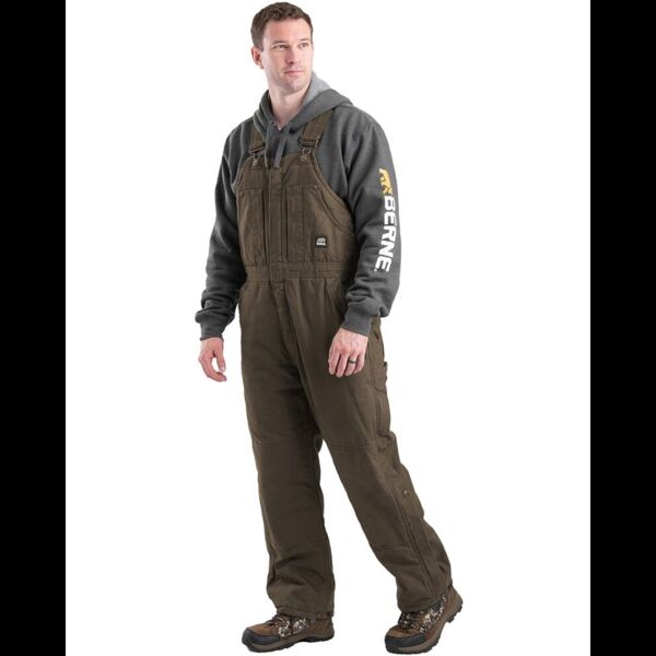 Men's Heartland Insulated Washed Duck Bib Overall Thumbnail