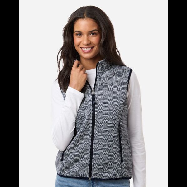 Women's Jasper Jacquard Fleece Vest Thumbnail
