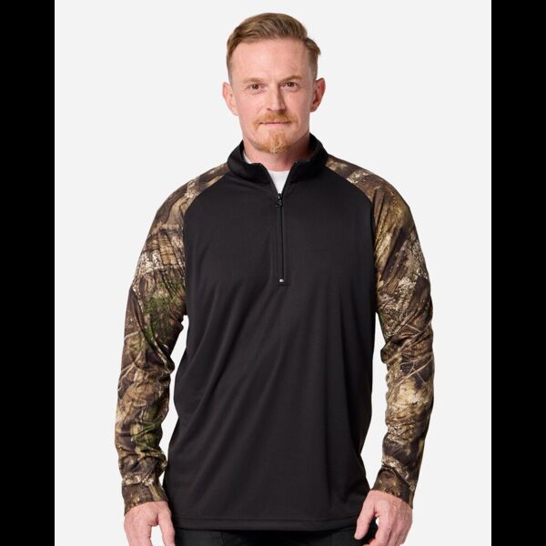 Unisex Realtree® Performance Colorblocked Quarter-Zip Pullover Thumbnail