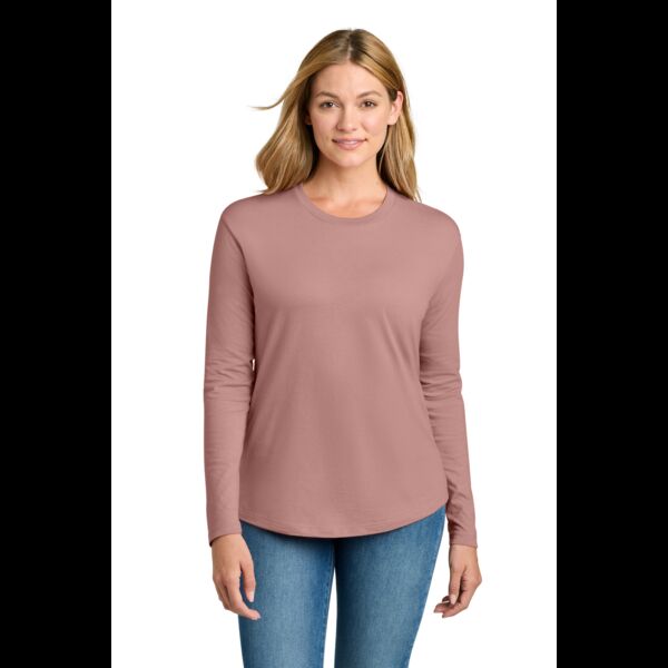 Women's Cotton Relaxed Long Sleeve Tee Thumbnail