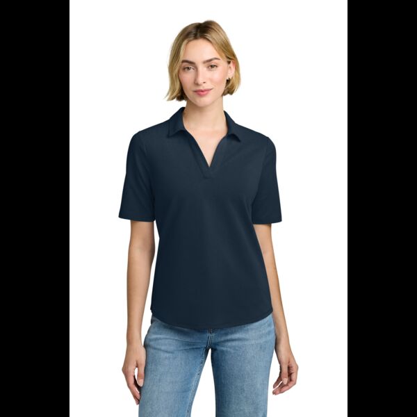 Women's Pinpoint Pique Polo Thumbnail