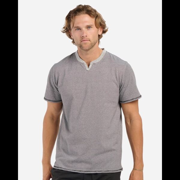 Men's Striped V-Notch T-Shirt Thumbnail