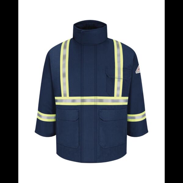 Men's Long Deluxe Parka With Reflective Trim - EXCEL FR® ComforTouch Thumbnail