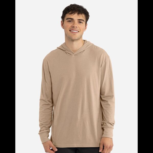 Unisex CVC Hoodie Long Sleeve T-Shirt Thumbnail