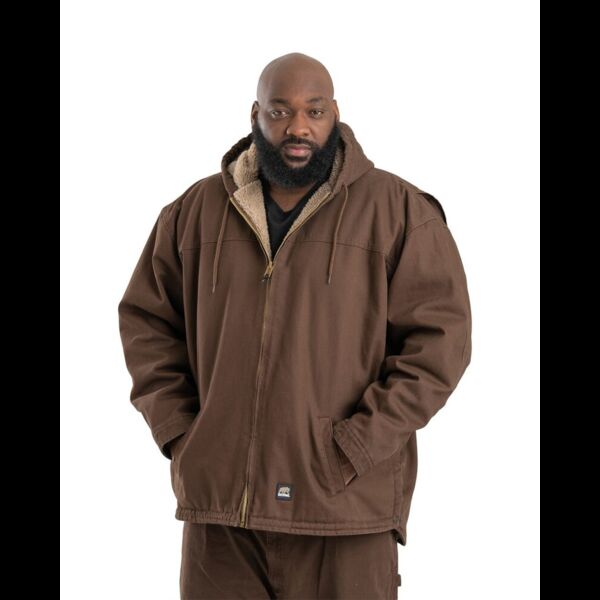 Men's Heartland Washed Duck Hooded Work Coat Thumbnail