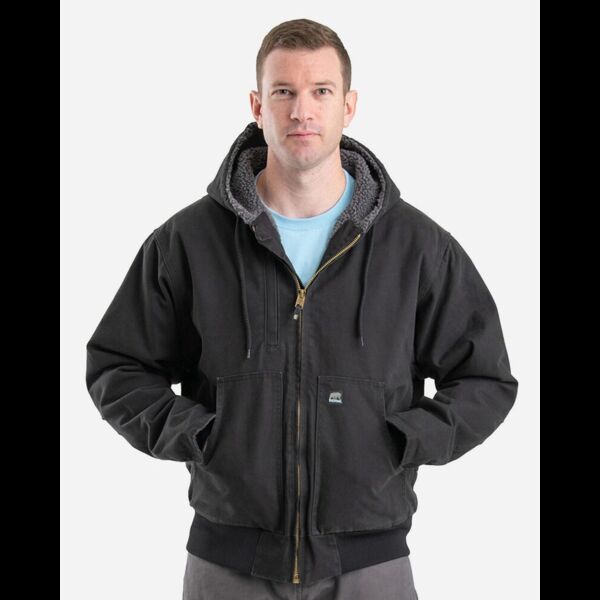 Men's Highland Flex180® Washed Duck Hooded Work Jacket Thumbnail