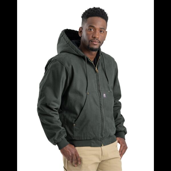 Men's Tall Heartland Washed Cotton Duck Hooded Jacket Thumbnail