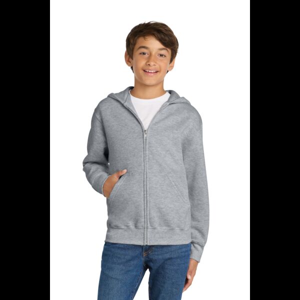 Youth Core Fleece Full Zip Hooded Sweatshirt Thumbnail