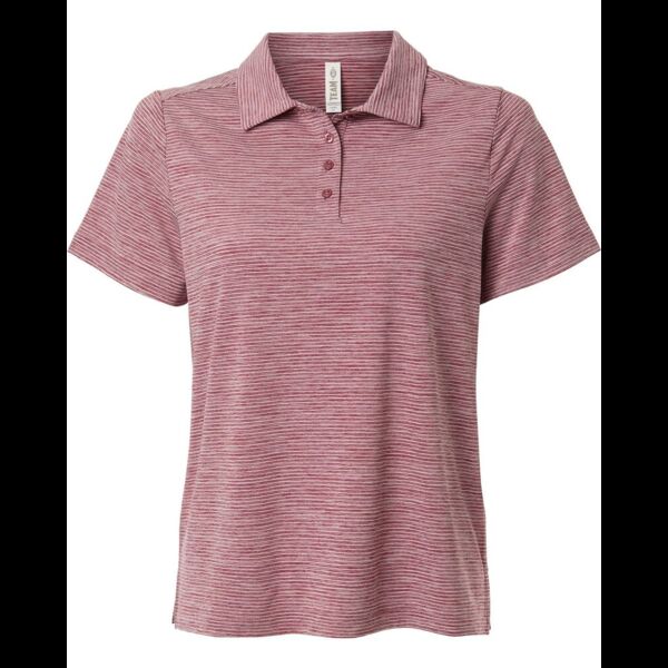 Women's Relay Heathered Stripe Polo Thumbnail