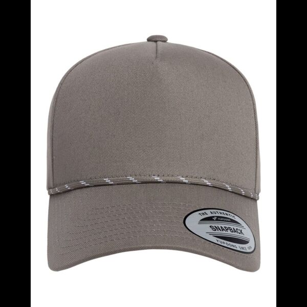 Retro Cotton Blend Five-Panel Rope Cap Thumbnail