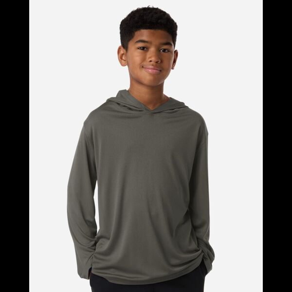 Youth Pro-Lock Performance Hooded Long Sleeve T-Shirt Thumbnail